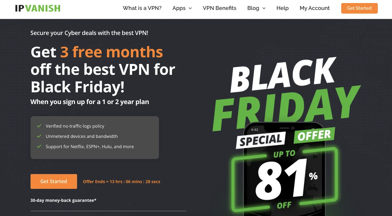 IPVANISH Black Friday